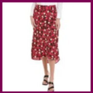 NWOT Cabi Corsage Floral Midi Skirt y Size 2